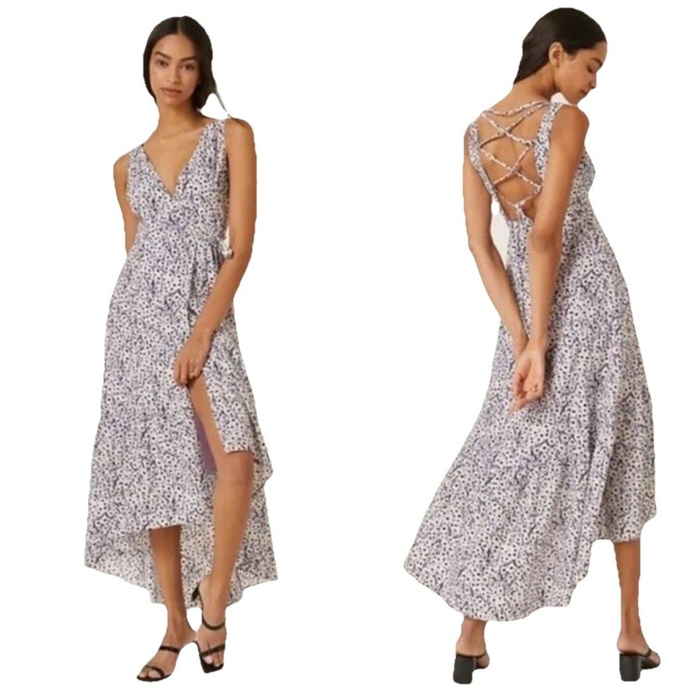 Anthropologie x Hutch NWT Elizabet Strappy Dress Size XS Ditzy Floral Maxi
